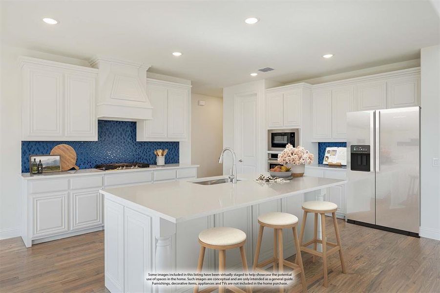 Furnished interior view inside a new home in Wildflower Ranch 60-65, Justin (Image 6). Furnished interior view inside a new home in Wildflower Ranch 60-65, Justin (Image 6).