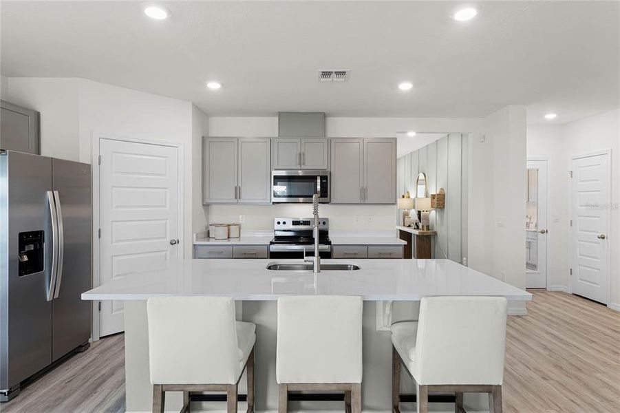 Furnished interior view inside a new home in Wind Meadows South, Bartow (Image 29).