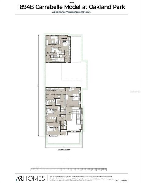 Second Story Floor Plan