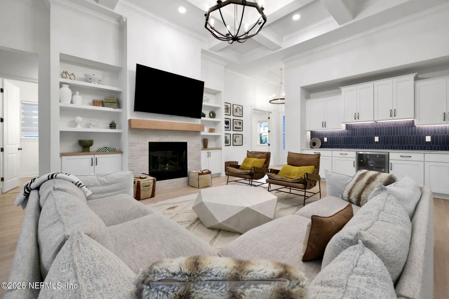 Furnished interior view inside a new home in , Ponte Vedra (Image 36).