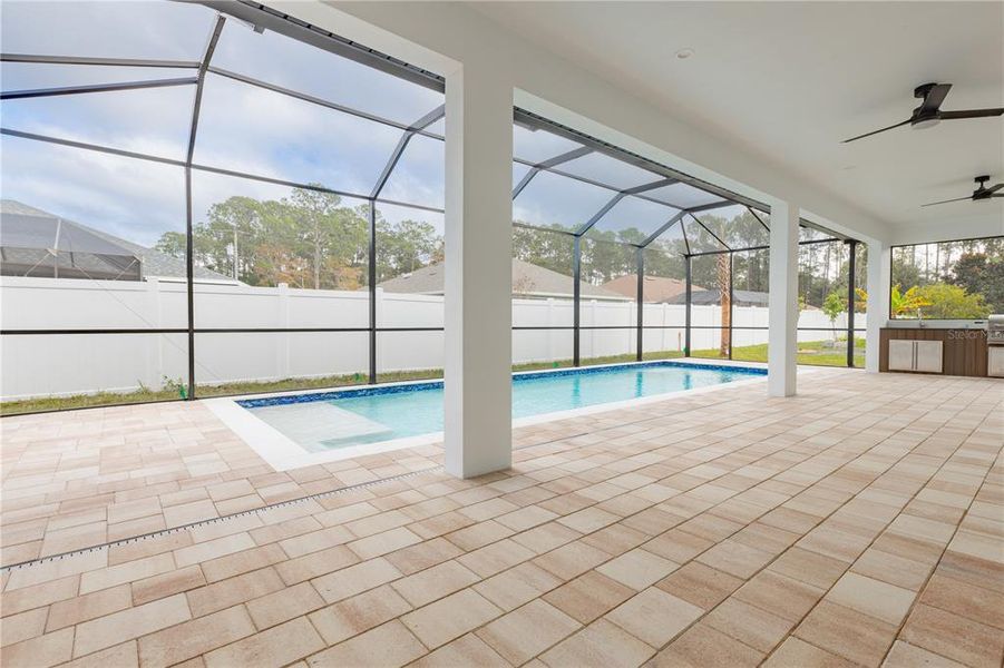 Exterior details and patio area of a home in , Palm Coast (Image 27). Exterior details and patio area of a home in , Palm Coast (Image 27).