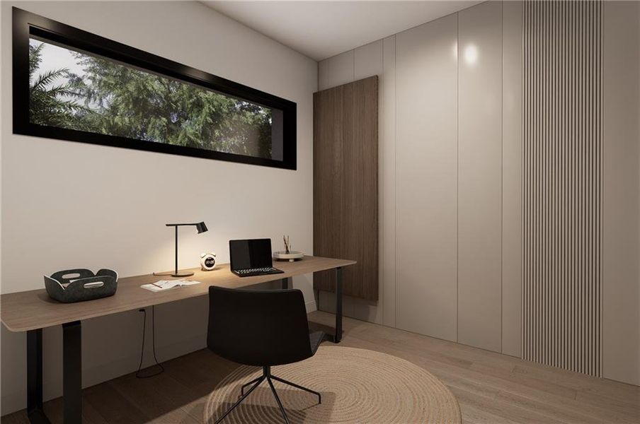 Furnished interior view inside a new home in , Buford (Image 18).