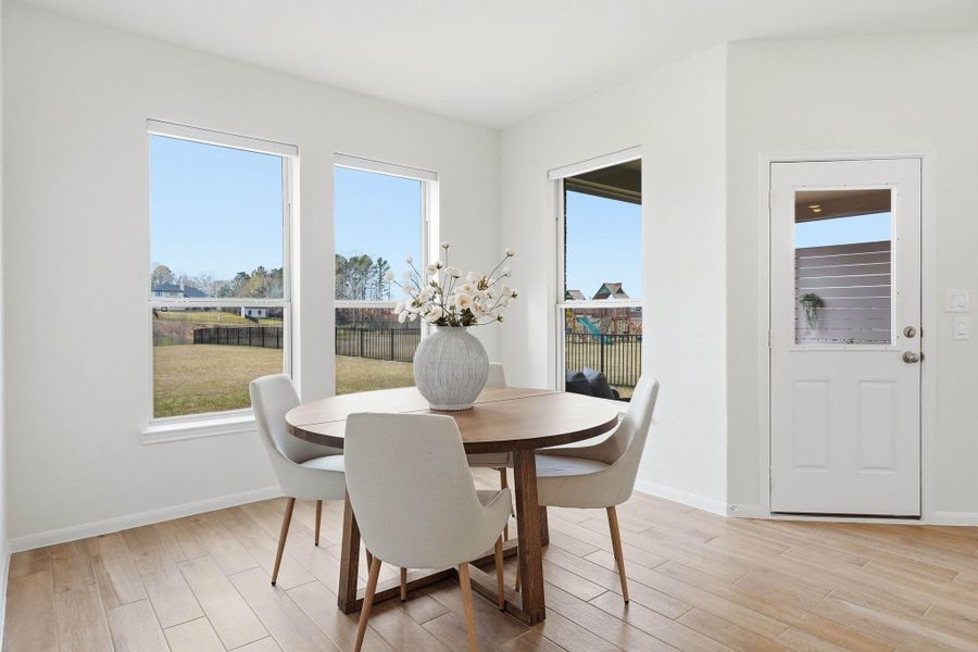 Furnished interior view inside a new home in Waterstone on Lake Conroe, Montgomery (Image 14).
