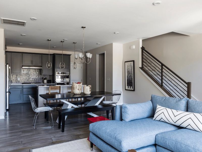 Representative furnished interior of a home built from the Anne by Tri Pointe Homes in Grahym at Southbridge, Fort Mill (Image 11).