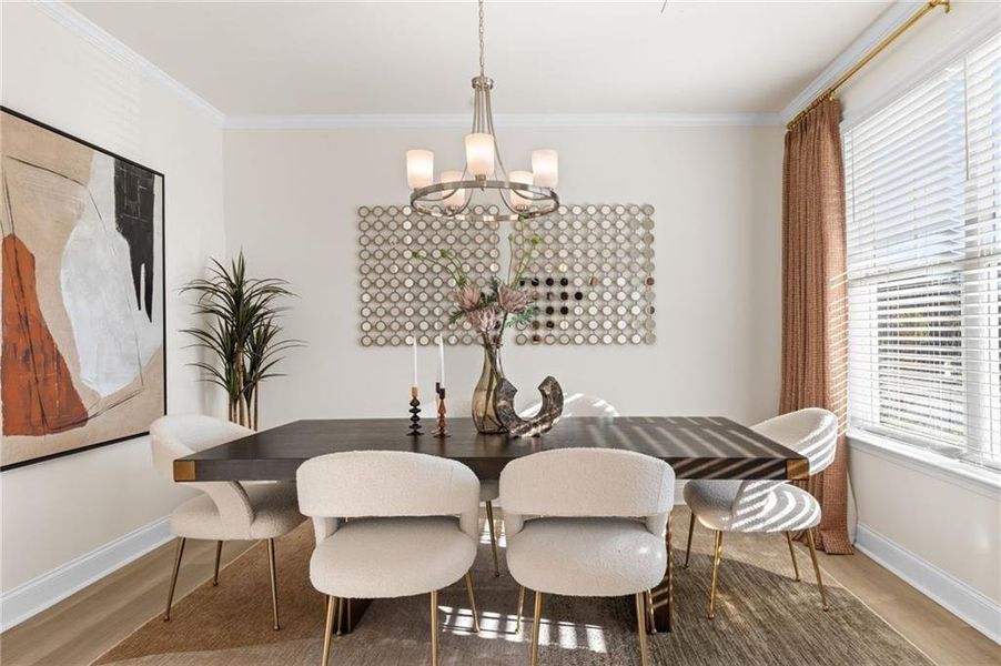 Furnished interior view inside a new home in Clark Farms, Flowery Branch (Image 11).