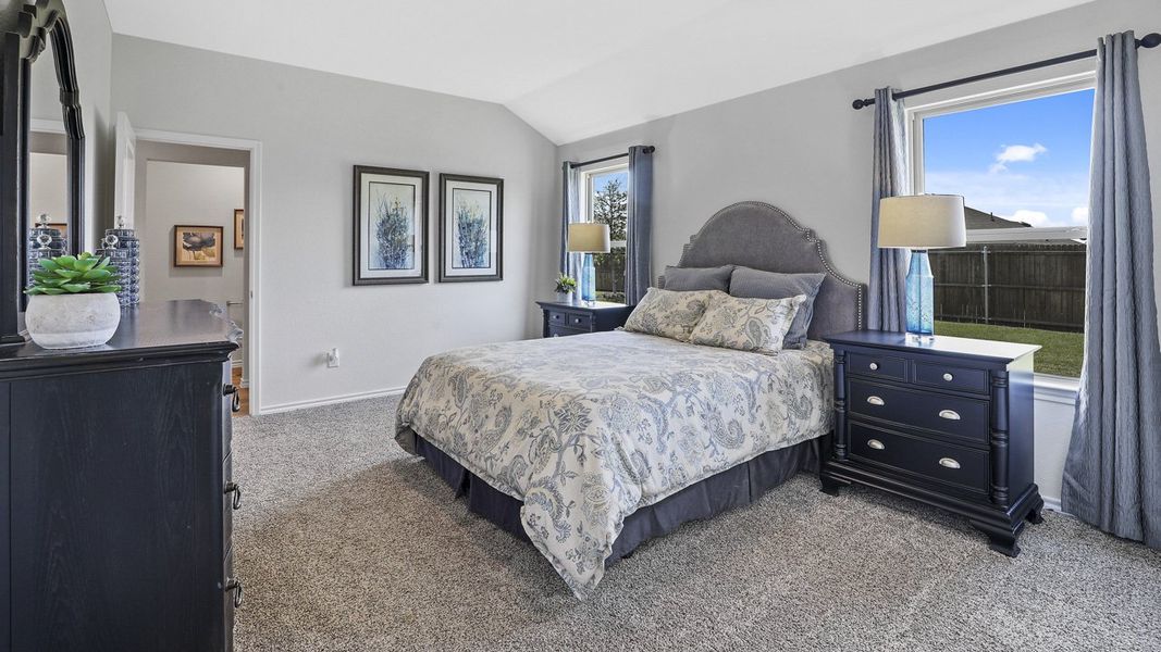 Furnished interior view inside a new home in Stonewyck Farms, Ennis (Image 23). Furnished interior view inside a new home in Stonewyck Farms, Ennis (Image 23).