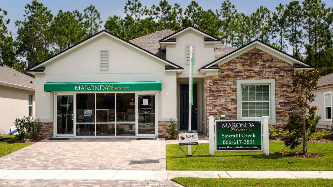 Representative exterior photo of a completed home built from the Miramar by Maronda Homes in Northshore, Kingsland, GA (Image 3).