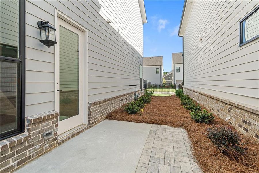 Exterior details and patio area of a home in Waterhaven, Cumming (Image 3).