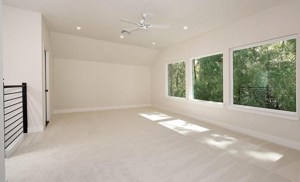 Spacious, unfurnished interior of a new home in , The Woodlands (Image 18). Spacious, unfurnished interior of a new home in , The Woodlands (Image 18).
