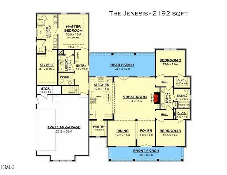 Jenesis w: powder room 2576 sf