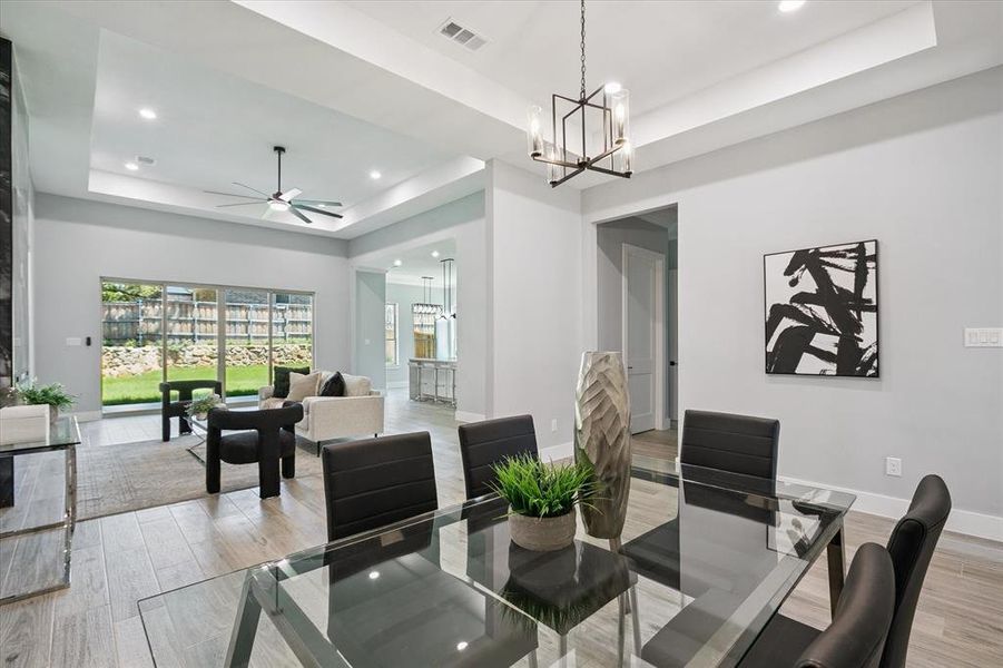 Furnished interior view inside a new home in , Arlington (Image 9).