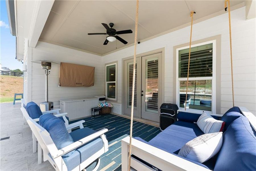 Exterior details and patio area of a home in , Cumming (Image 26).