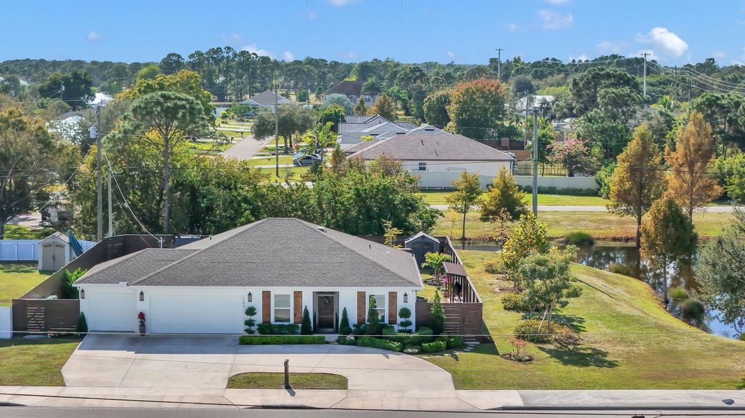 Front exterior of a new home in , Port St. Lucie, FL, highlighting curb appeal (Image 1). Front exterior of a new home in , Port St. Lucie, FL, highlighting curb appeal (Image 1).
