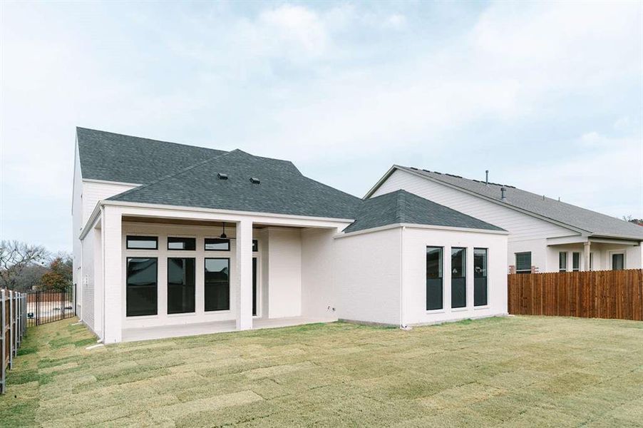 Exterior details and patio area of a home in , Aledo (Image 3). Exterior details and patio area of a home in , Aledo (Image 3).