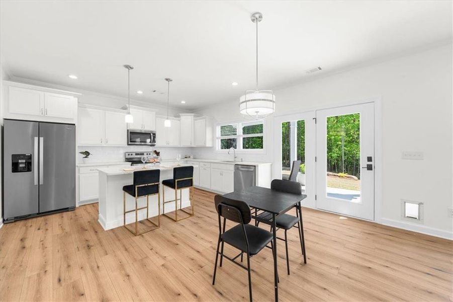 Furnished interior view inside a new home in , Cleveland (Image 13).