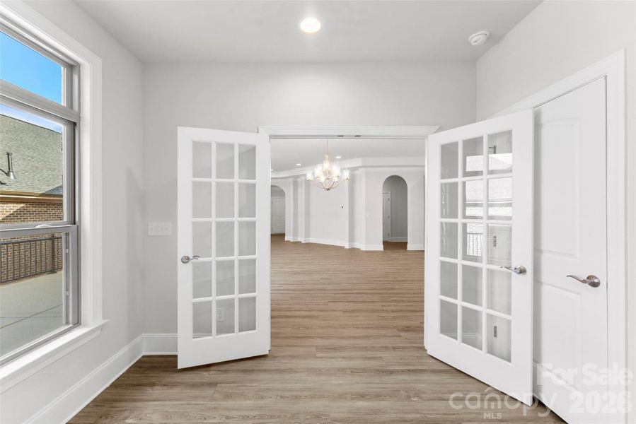 Spacious, unfurnished interior of a new home in The Courtyards on New Hope, Gastonia (Image 20). Spacious, unfurnished interior of a new home in The Courtyards on New Hope, Gastonia (Image 20).