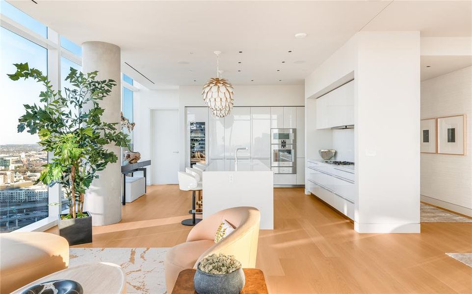 Furnished interior view inside a new home in , Dallas (Image 24).