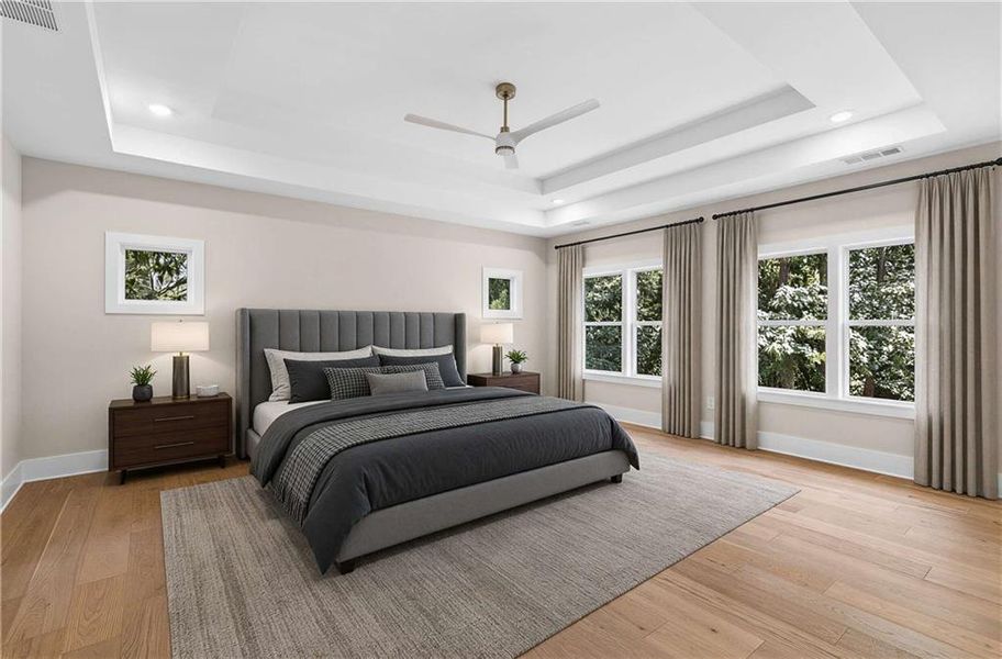 Furnished interior view inside a new home in , Atlanta (Image 17).
