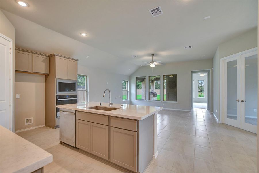 Furnished interior view inside a new home in The Highlands, Porter (Image 6).