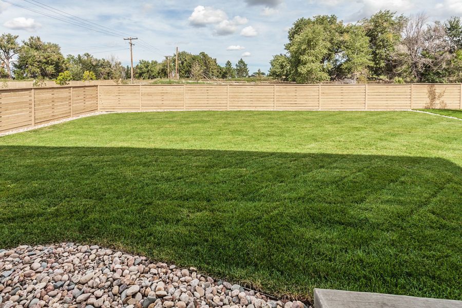 Exterior details and patio area of a home in Bloom, Fort Collins (Image 24).