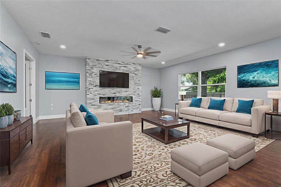 Furnished interior view inside a new home in , Tampa (Image 46).