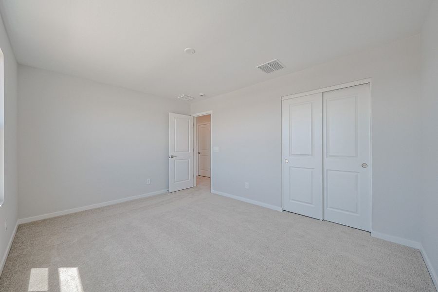 A room with white doors. A room with white doors.