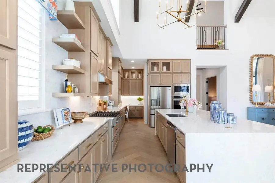 Furnished interior view inside a new home in StarView, Prosper (Image 11).