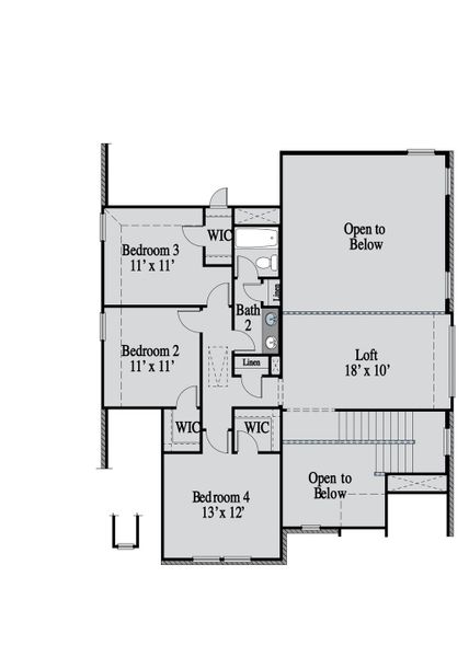 2D floor plan layout of this home in Elevon, Lavon, TX (Image 6).