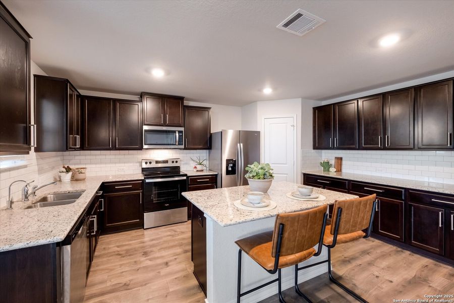 Furnished interior view inside a new home in Red River Ranch, Cibolo (Image 17). Furnished interior view inside a new home in Red River Ranch, Cibolo (Image 17).