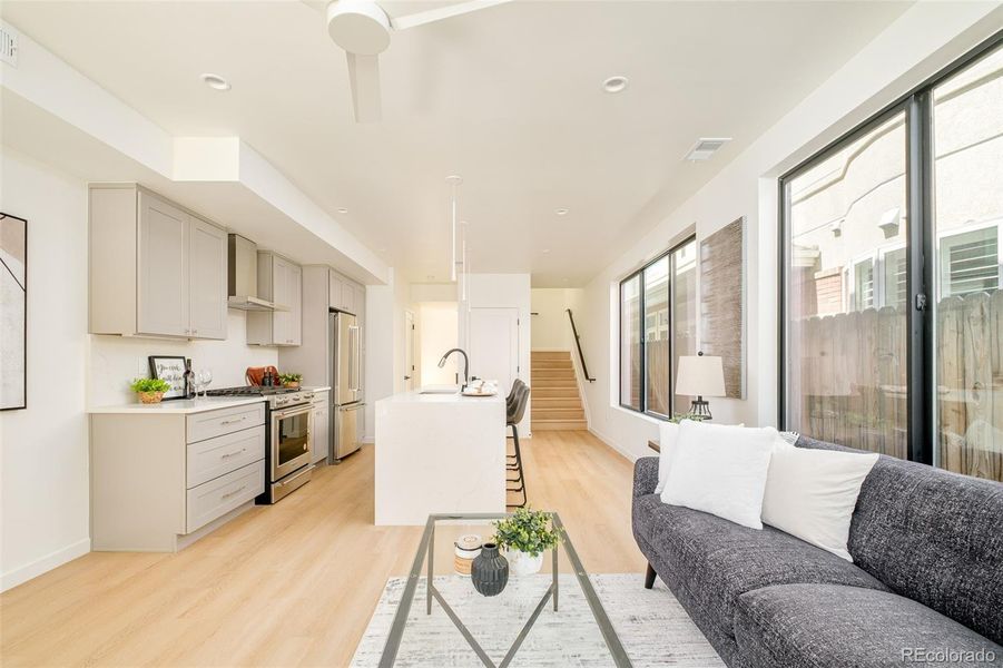 Furnished interior view inside a new home in , Denver (Image 9).