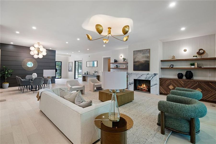 Furnished interior view inside a new home in , Atlanta (Image 10).