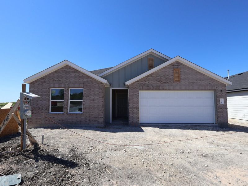 In-progress construction of a new home in Marble Creek Crossing, Austin, TX (Image 10).