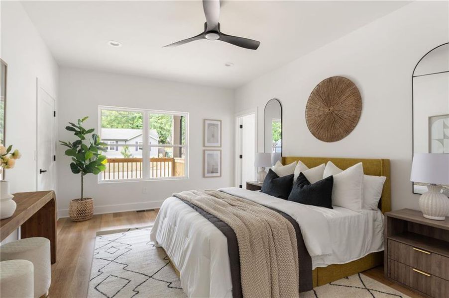 Furnished interior view inside a new home in , Atlanta (Image 31).