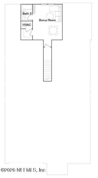 2D floor plan layout of this home in Tributary, Yulee, FL (Image 4).