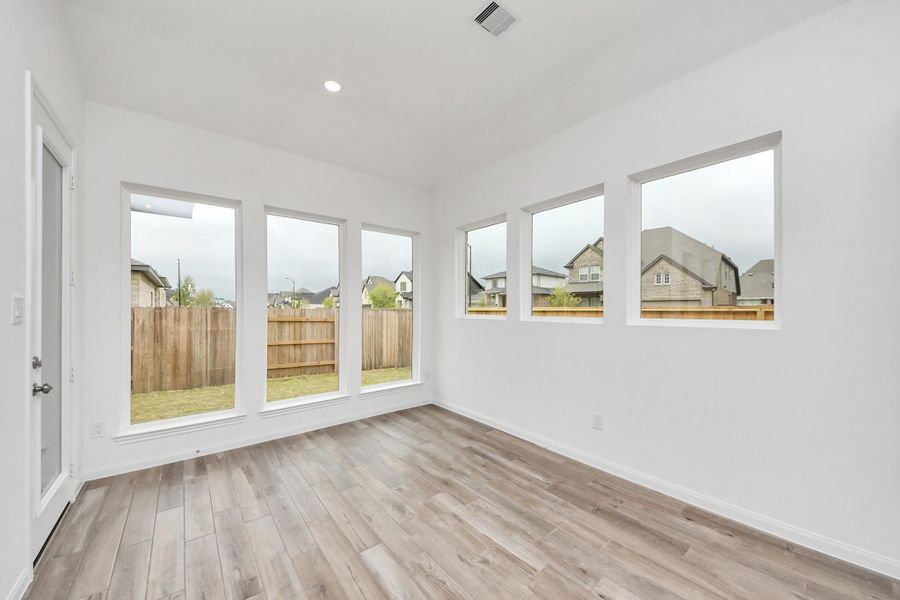 Spacious, unfurnished interior of a new home in 50' Traditional Homes at Elyson, Katy (Image 22). Spacious, unfurnished interior of a new home in 50' Traditional Homes at Elyson, Katy (Image 22).