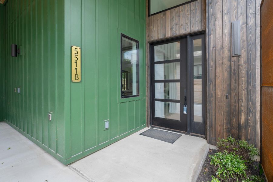 Exterior details and patio area of a home in , Austin (Image 21).