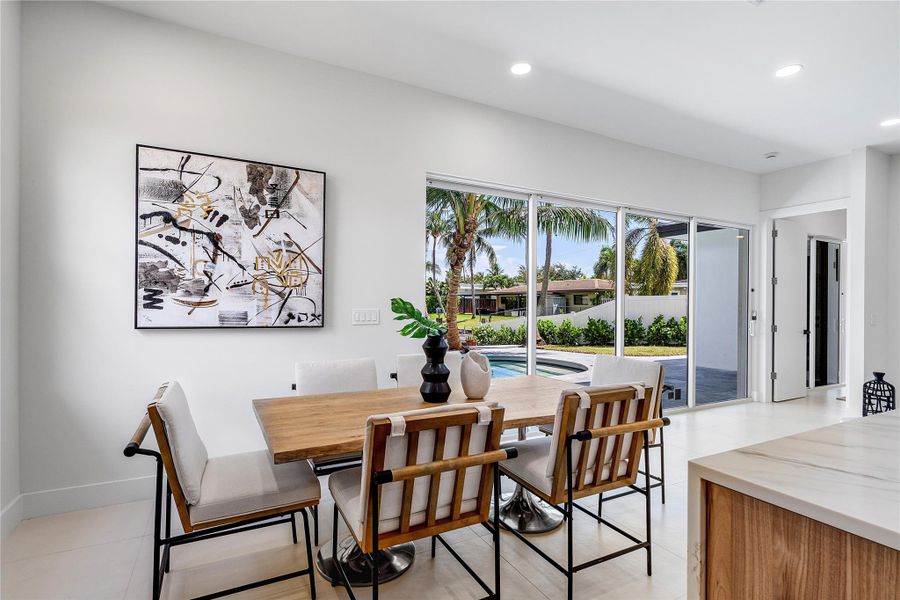 Furnished interior view inside a new home in , Pompano Beach (Image 22).
