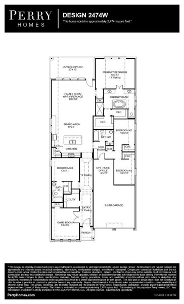 2D floor plan layout of this home in Juniper Springs, Lockhart, TX (Image 2).