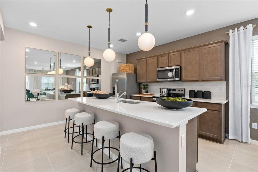 Furnished interior view inside a new home in The Cove at Nona Sound, Orlando (Image 19). Furnished interior view inside a new home in The Cove at Nona Sound, Orlando (Image 19).