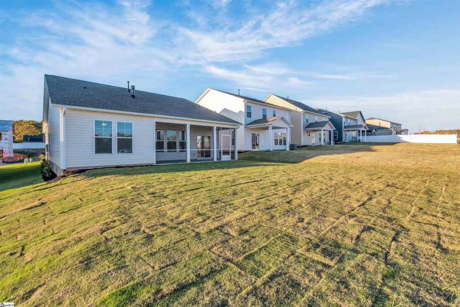 Exterior details and patio area of a home in Halton Oaks, Spartanburg (Image 3).