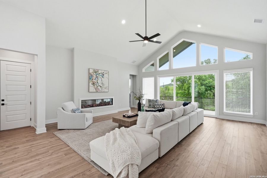 Furnished interior view inside a new home in Potranco Oaks, Castroville (Image 34).