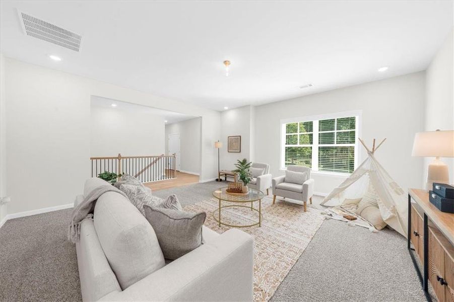 Furnished interior view inside a new home in , Flowery Branch (Image 14).