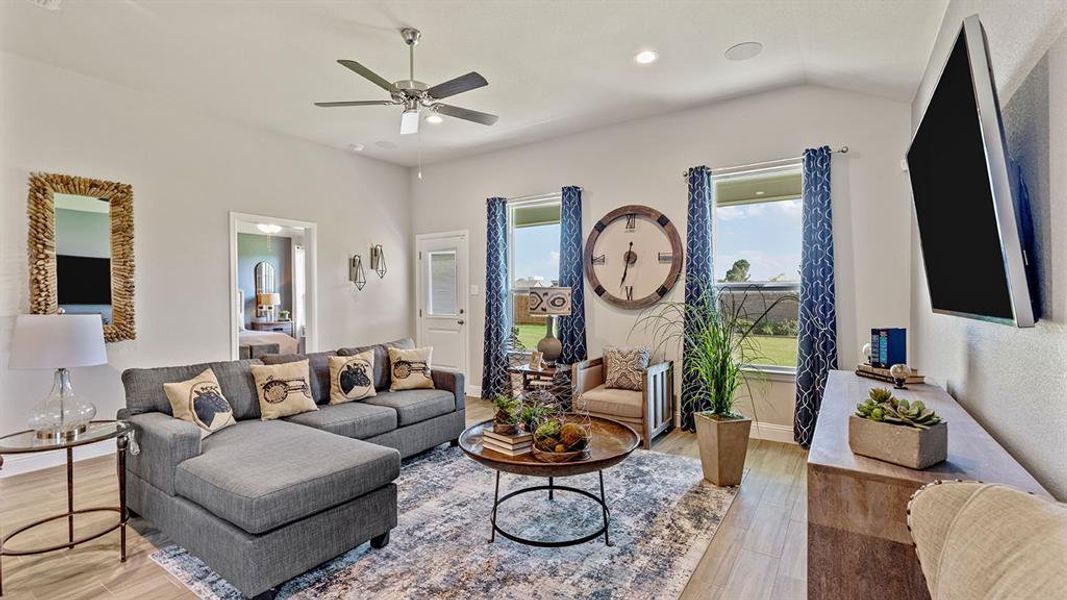 Furnished interior view inside a new home in Eagle Creek, Denton (Image 12).
