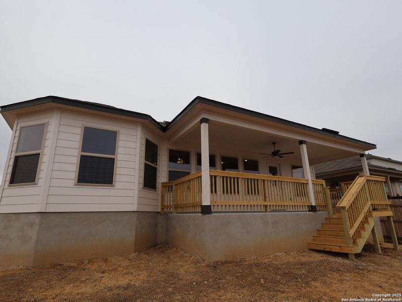 Exterior details and patio area of a home in Greenspoint Heights, Seguin (Image 4).