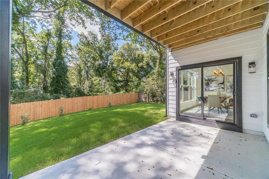 Exterior details and patio area of a home in , Hoschton (Image 29).