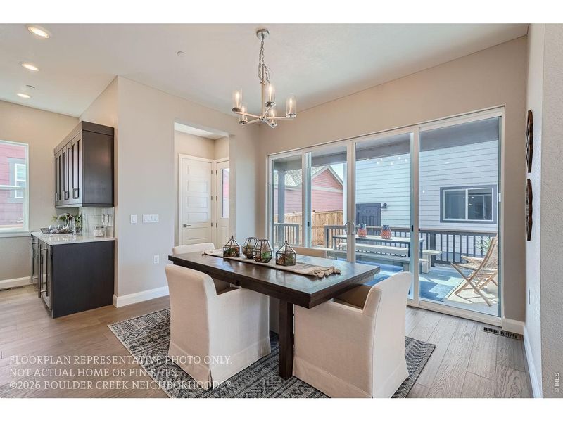 Furnished interior view inside a new home in , Boulder (Image 7).
