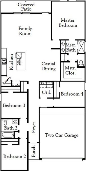 2D floor plan layout for the Cooke by Coventry Homes in Arabella on the Prairie 45', Richmond, TX (Image 3). 2D floor plan layout for the Cooke by Coventry Homes in Arabella on the Prairie 45', Richmond, TX (Image 3).