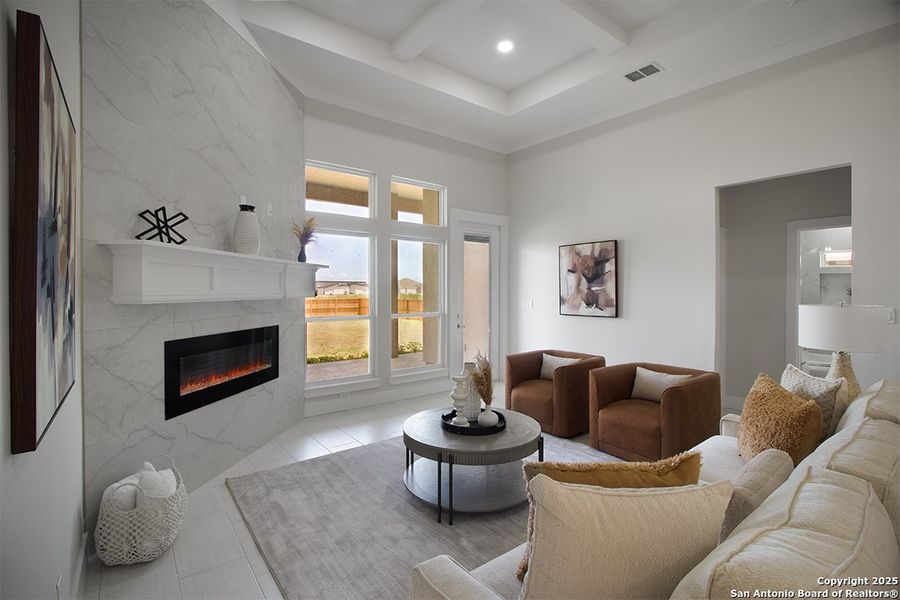 Furnished interior view inside a new home in , Corpus Christi (Image 7).