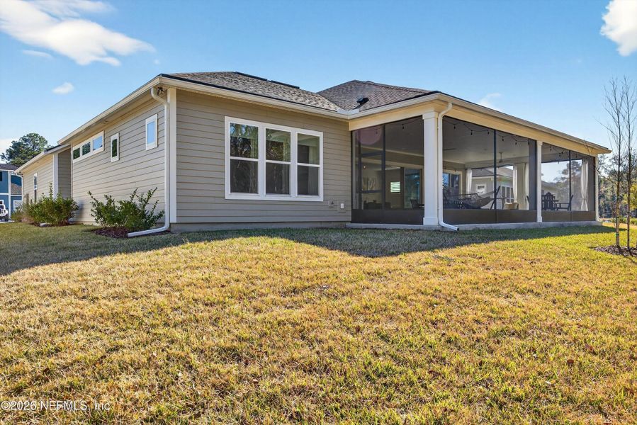 Exterior details and patio area of a home in RiverTown, St. Johns (Image 25).