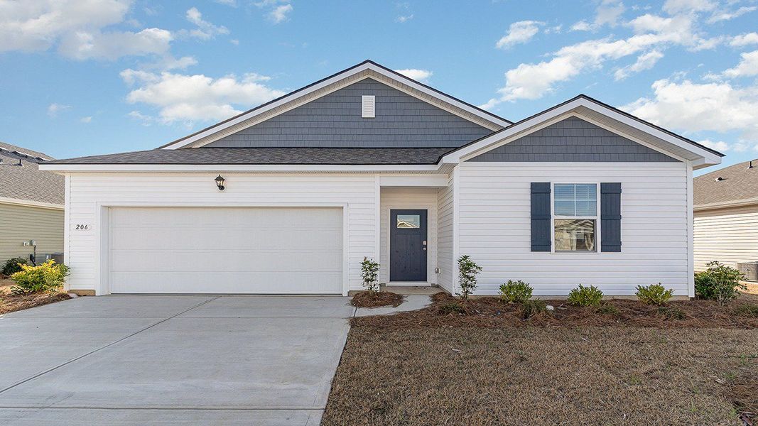 Representative exterior photo of a completed home built from the Kerry by D.R. Horton in South Island Landing, Georgetown, SC (Image 14). Representative exterior photo of a completed home built from the Kerry by D.R. Horton in South Island Landing, Georgetown, SC (Image 14).